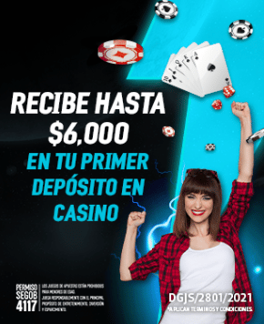 Bono 1er dep&oacute;sito para el casino: gana hasta $6.000 pesos por tu primera recarga