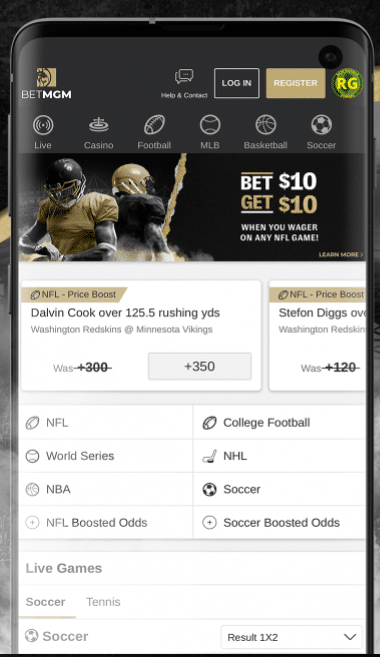 Codigo Bonus BetMGM para m&oacute;viles