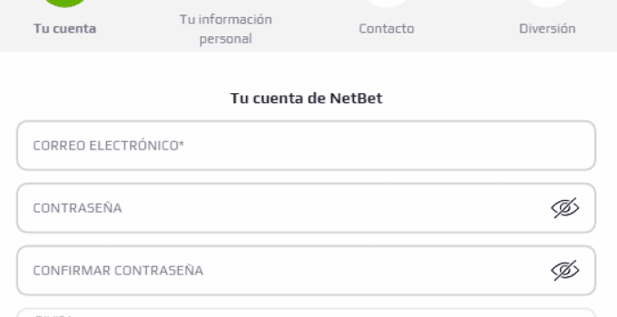 Gu&iacute;a de NetBet registro y c&oacute;mo apostar por primera vez