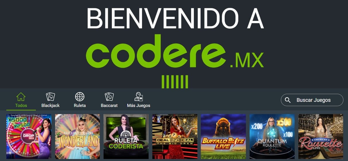 C&oacute;digo Promocional Codere M&eacute;xico: MAXB*** v&aacute;lido para 2026